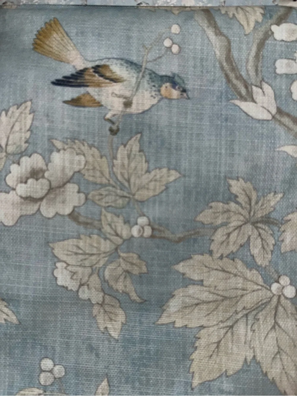 NWT Sanderson Chiswick Grove Floral Bird design Drapes 2 Panels Size 50